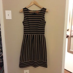Striped tan and black Merona dress